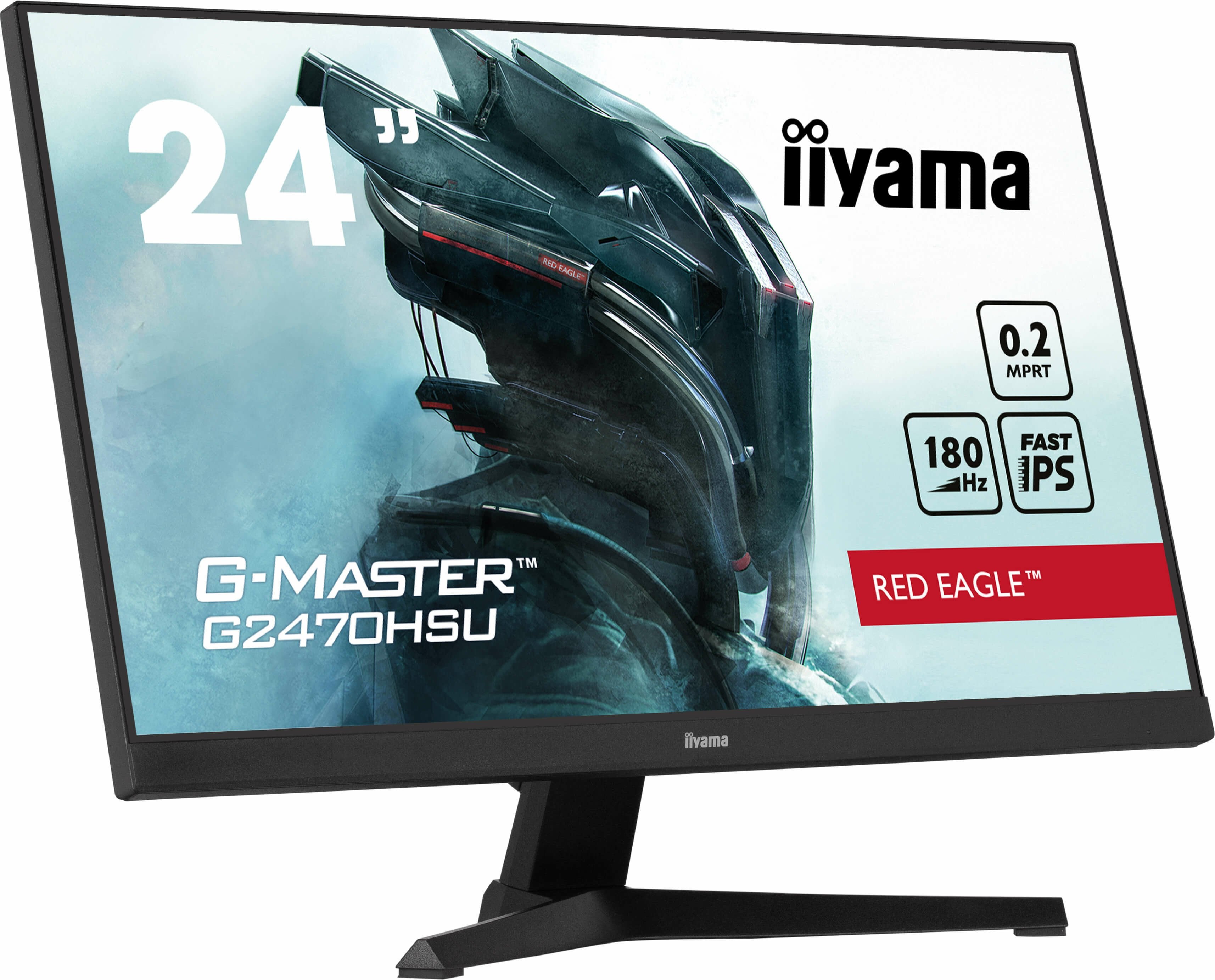 Monitor Iiyama 60.5cm 24" G2470hsu-B6 16:9 Hdmi+Dp+Usb Ips Bl.