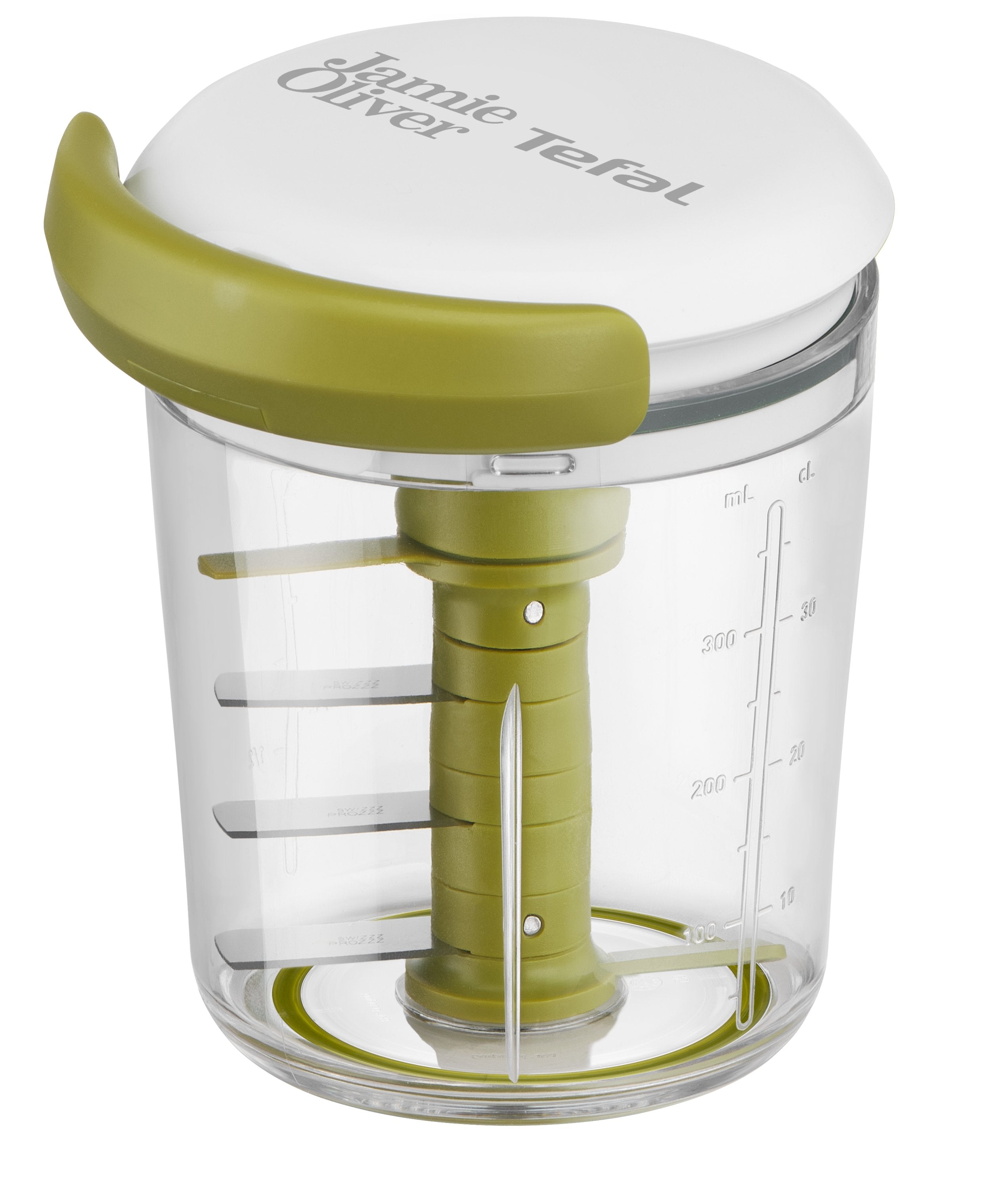 Tefal K16441 Jamie Oliver Chop & Shaker Ohne Mrom Fassungsvermögen: 450 Ml Multizerkleinerer Universalzerkleinerer Para Gemüse, Obm, Zwiebeln, Nüsse, Knoazulch Blanco Verde
