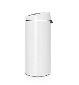 Brabantia Touch Bin, 30l Alrededor Plástico, Acero Inoxidable Blanco