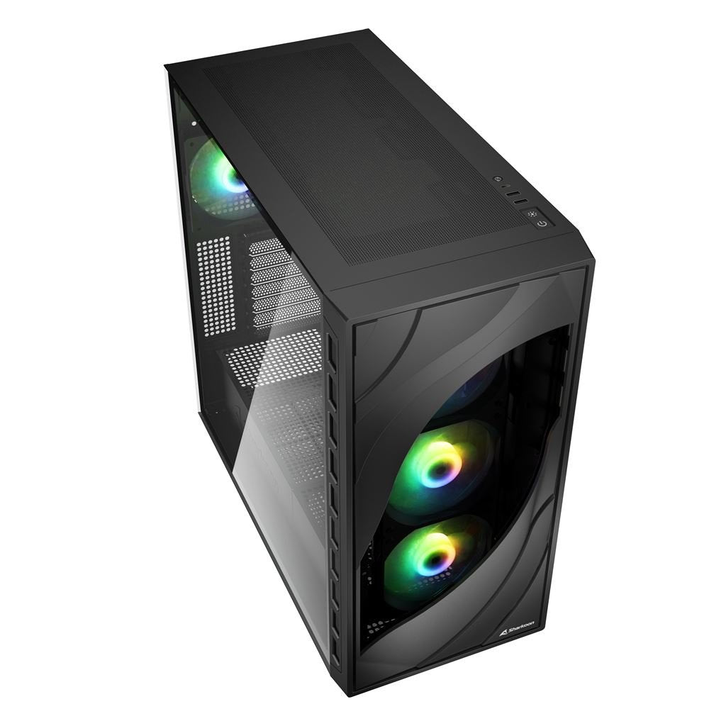EAN 4044951041152 - Sharkoon REBEL C80G RGB Midi Tower Negro imagen 3