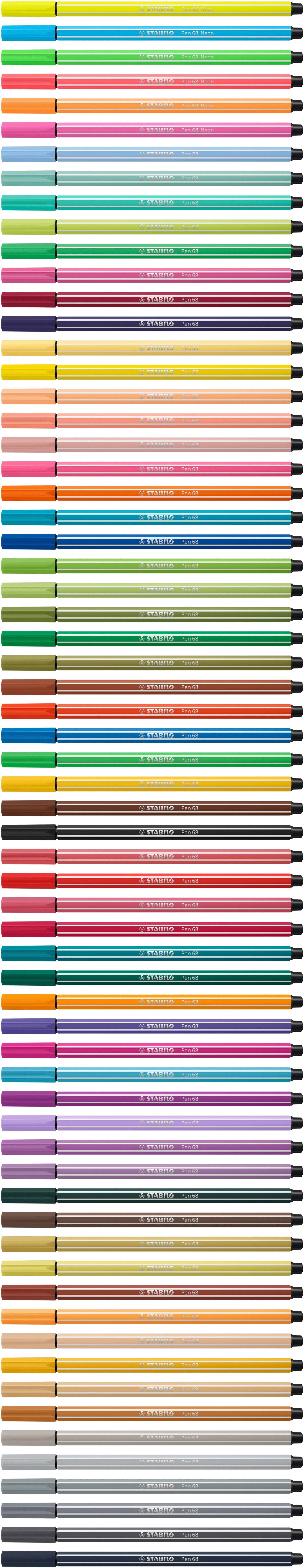 Stabilo Pen 68 Rotulador Marrón 1 Pieza(S)