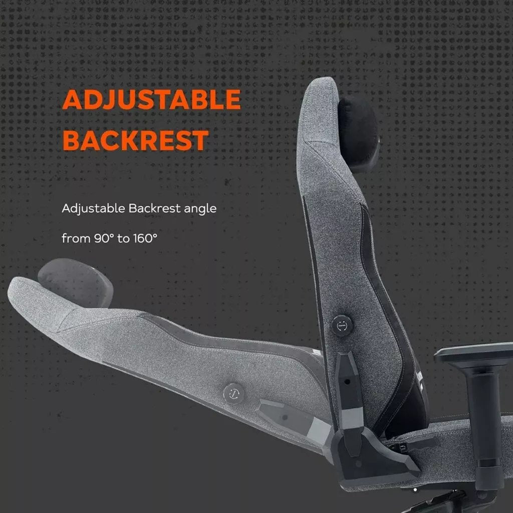 Canyon Gaming Chair Boulder Xlch01 King Size Grey