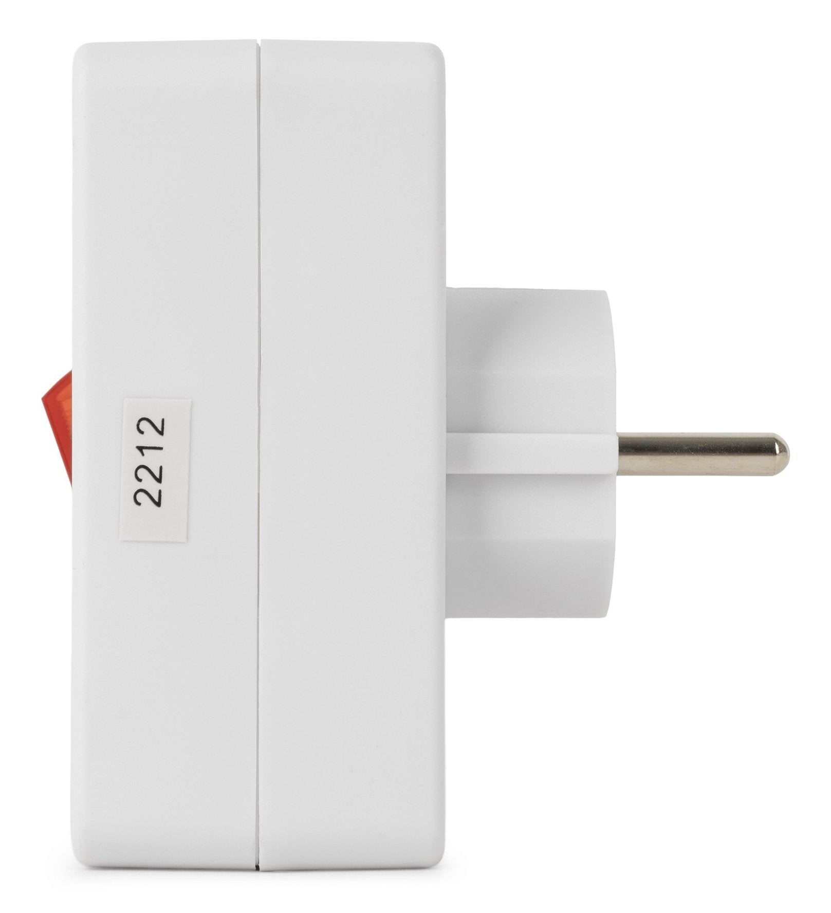 Entac Meckdosenadaptador 2x Euro 1x Schukon Schalter Blanco