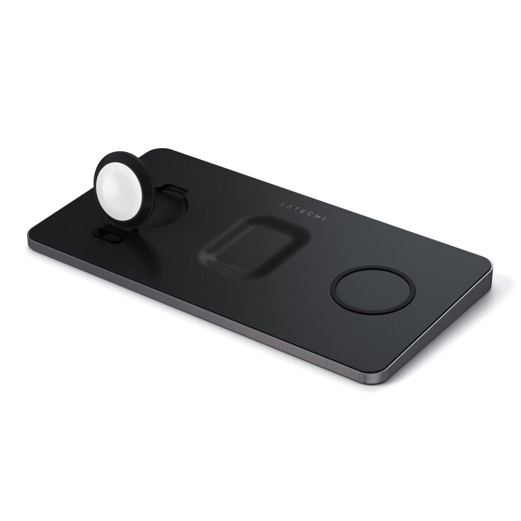 Cargador Inalámbrico Satechi St-X3twcpm Cargador De Dispositivo Móvil Auriculares, Smartphone, Reloj Inteligente Negro Corriente Alterna Interior