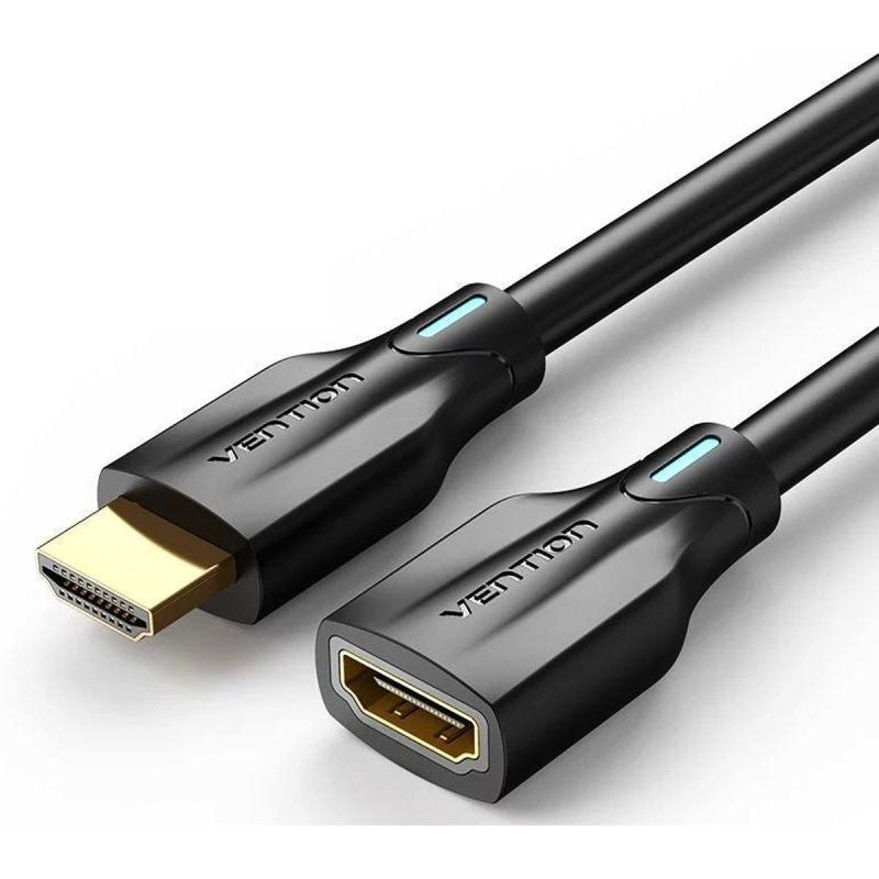Cable Alargador Hdmi 8k Vention Ahbbf Hdmi Macho Hdmi Hembra 1m Negro