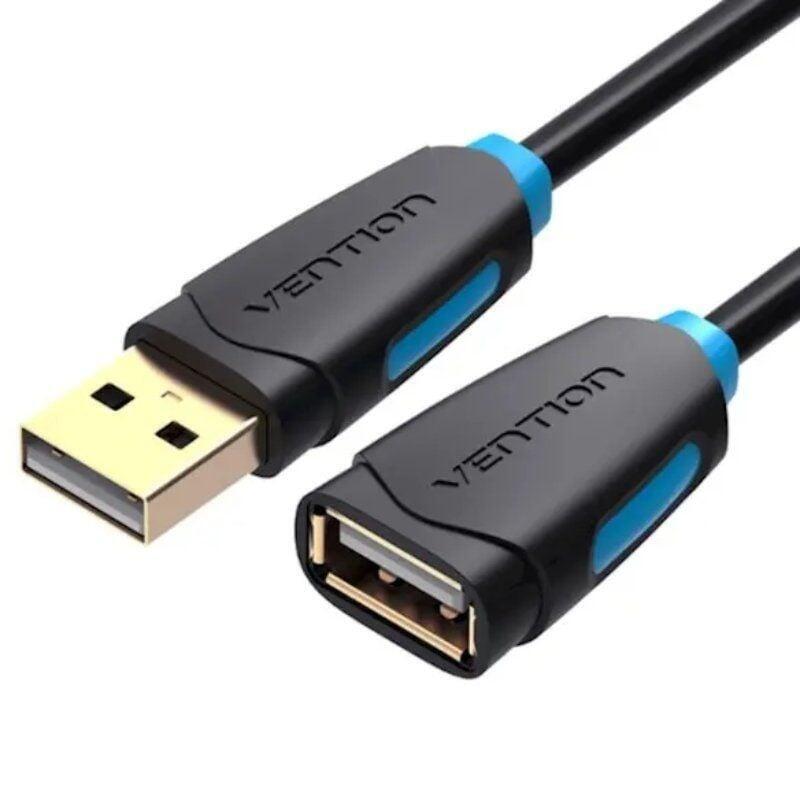 Cable Alargador Usb 2.0 Vention Cbcbd Usb Macho Usb Hembra 50cm Negro