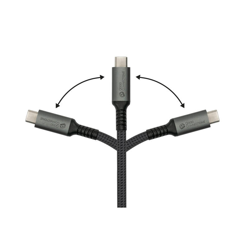 Cable Alcasa 2240-Cct005a Usb Usb 2.0 0,5 M Usb C Negro