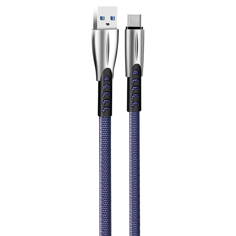Cable Colorway Usb Tipo C (Zinc Alloy) 2.4? 1m Blue