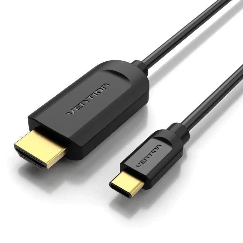 Cable Conversor Hdmi 1.4 4k Vention Cgubi Usb Tipo-C Macho Hdmi Macho 3m Negro