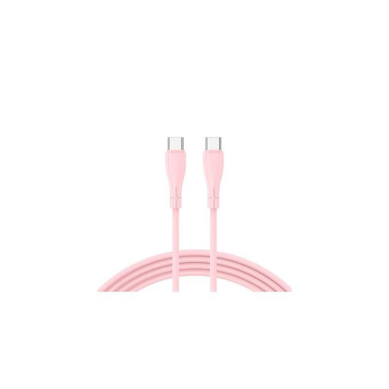 Cable Cool Usb-C A Usb-C 1m Silicona Pink