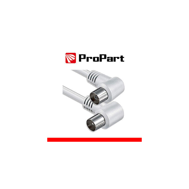 Cable De Antena De Tv Iec 2.5m Sp-Pr 90 ° Blanco