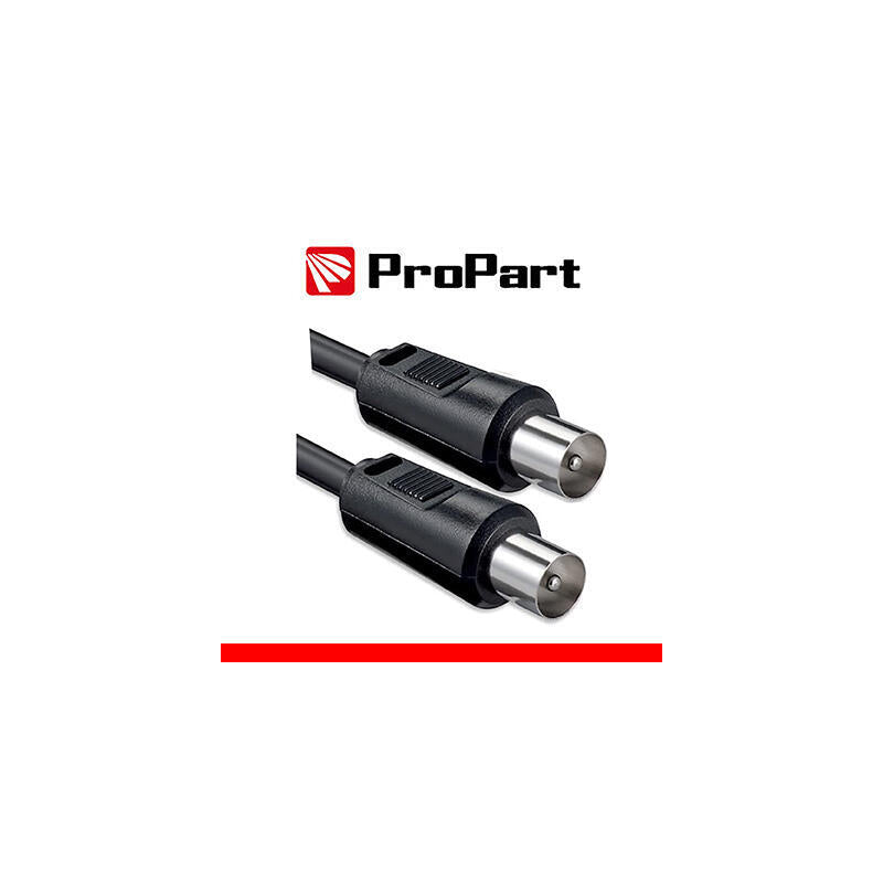 Cable De Antena De Tv Iec 2m Sp-Sp Negro