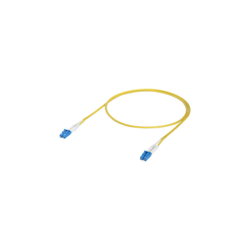 Cable De Conexión De Fibra Óptica Ubiquiti Os2 Duplex Lc-Lc Upc Amarillo, 1 Metro Uacc-Ofc-S2-Lulu-1m