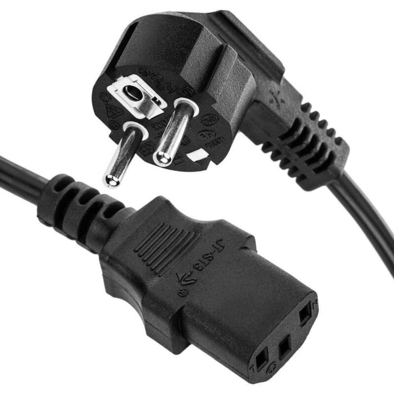 Cable De Corriente Para Cpu Ordenadores Monitores Cargadores Fuentes De Alimentación 1.8 M