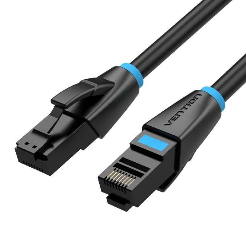 Cable De Red Rj45 26awg Utp Vention Ibkbk Cat.6a 8m Negro