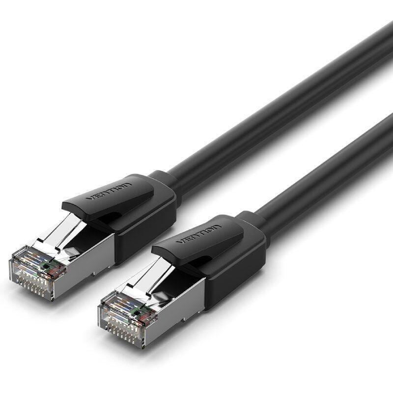 Cable De Red Rj45 Utp 26awg Vention Ikkbj Cat.8 Gaming 8m Negro