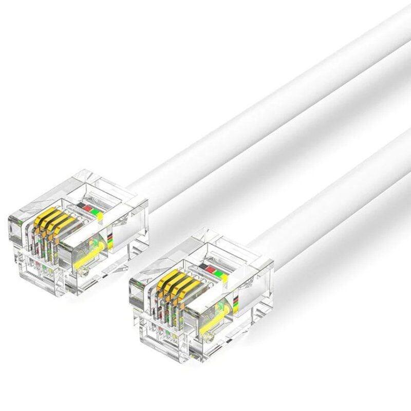 Cable De Teléfono Rj11 6p4c Vention Iqbwh 2m Blanco