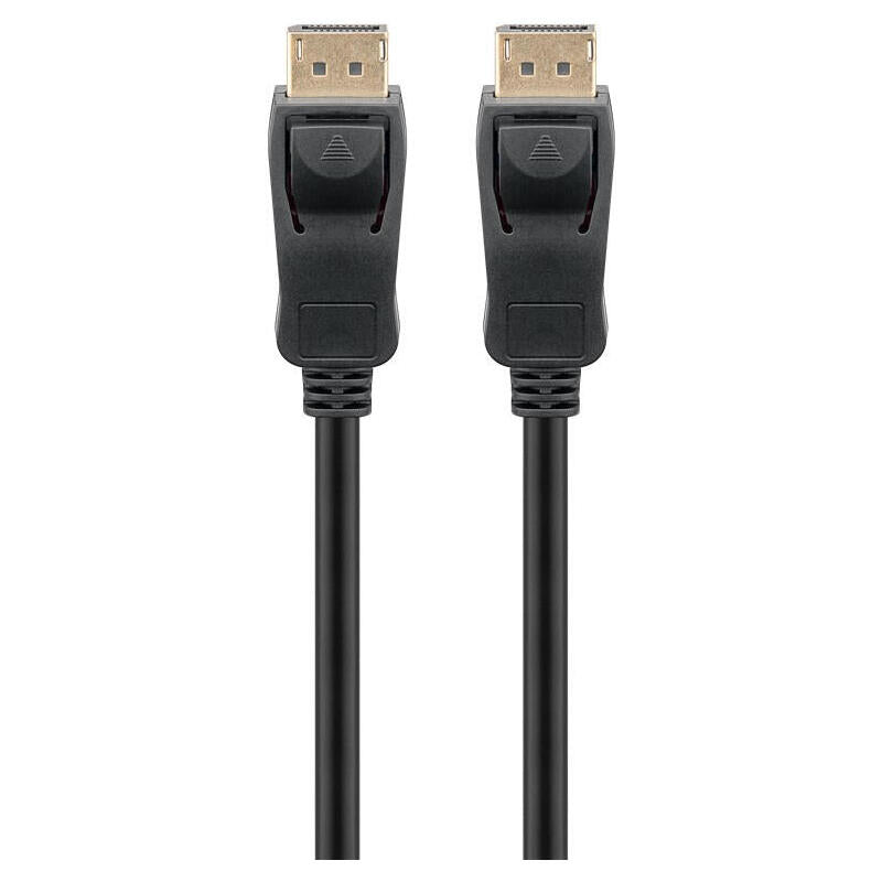 Cable Displayport 2m 4k 1,2 Chapado En Oro Negro