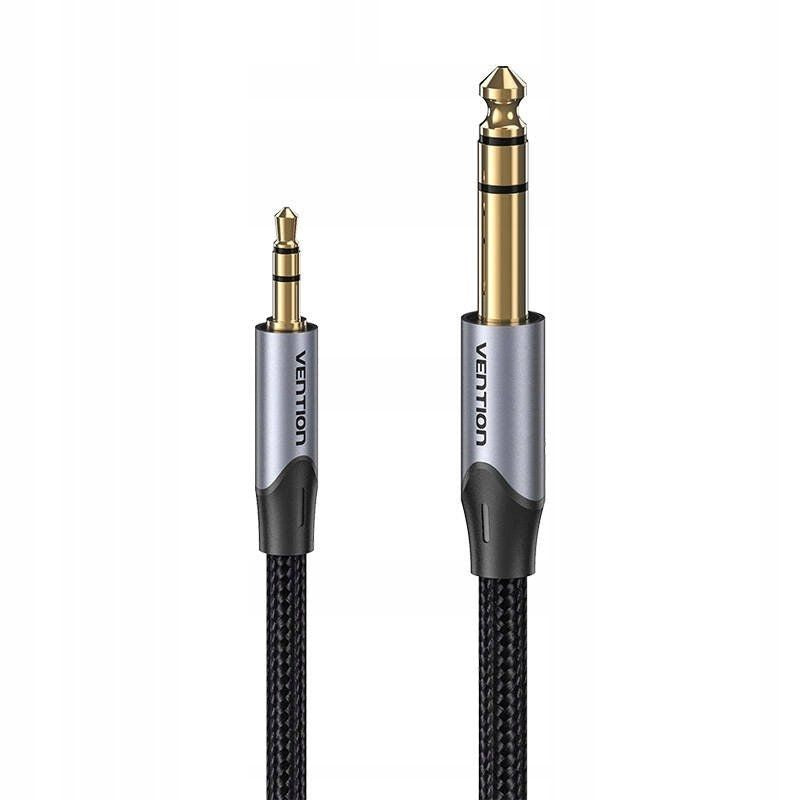Cable Estéreo Vention Bauhg Jack 3.5 Macho Jack 6.3 Macho 1.5m Gris