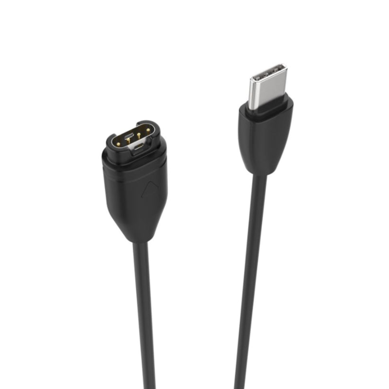 Cable Fixed Usb-C De Carga For Garmin Fenix 5 6 7 7x, Epix, Venu 2 3, Vívoactive 3 4 5, Black