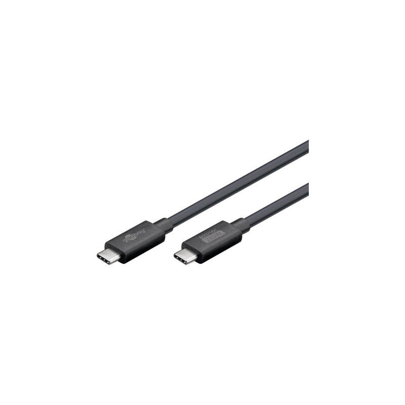 Cable Goobay Usb4 Versión 2.0, Conector Usb-C > Conector Usb-C, 80 Gbit/S Negro, 1,2 Metros, Carga Con Hasta 240 Vatios 74376