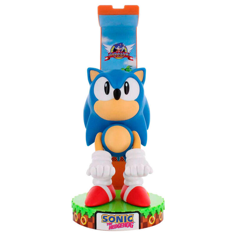 Cable Guy Deluxe Soporte Sujecion Figura Sonic The Hedgehog 20cm