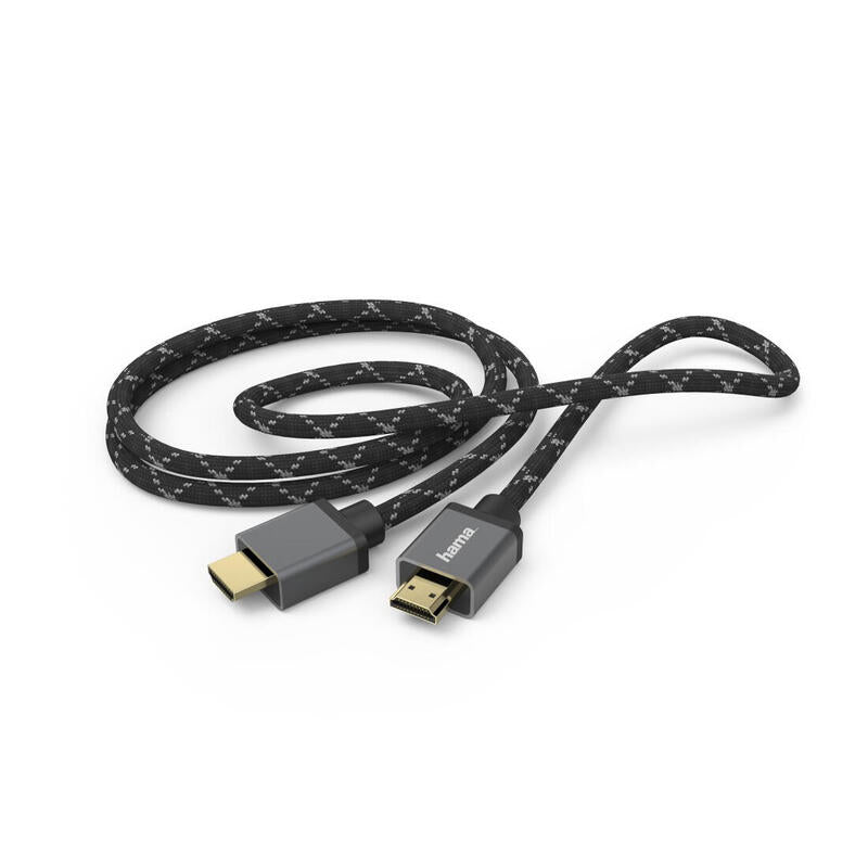 Cable Hama 00205240 Hdmi 3 M Hdmi Tipo A (Estándar) Negro, Gris
