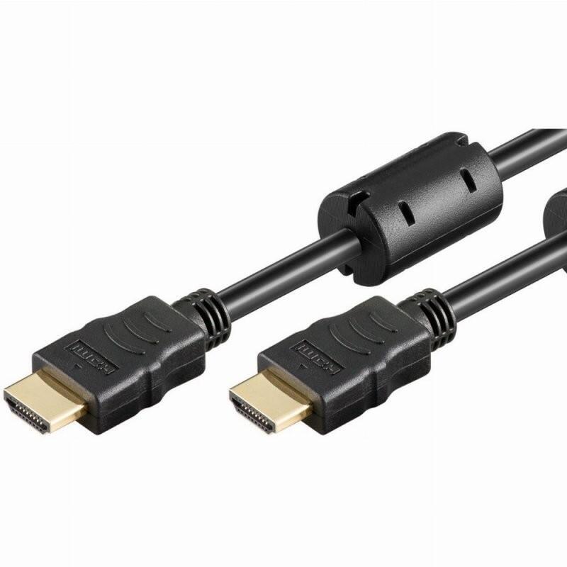 Cable Hdmi M/M 3m 3d+Ethernet+4k Chapado En Oro Negro