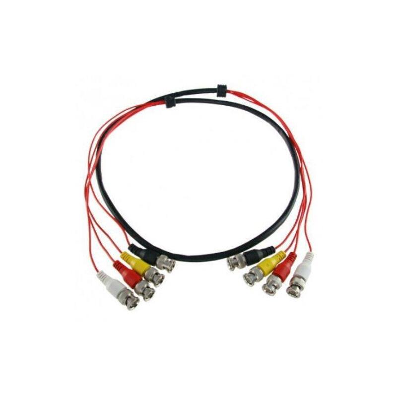 Cable Ivt Conector 4 Bnc A 4-Bnc 2 Metros Acc0604