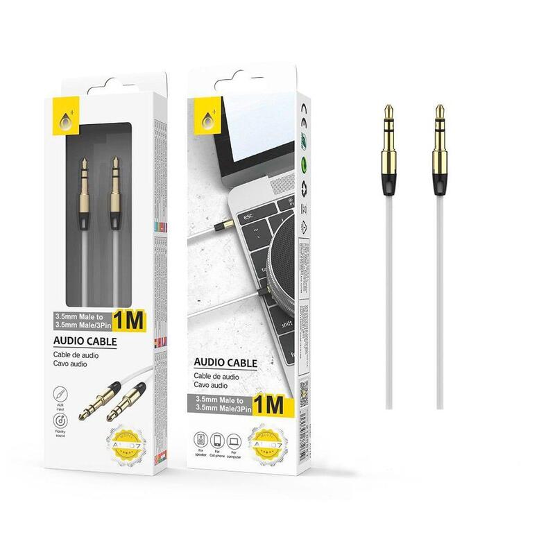 Cable Jc Au107 Blanco Jack 3.5mm (M) A Jack 3.5 (M) 1m