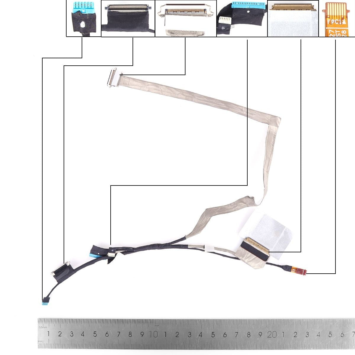 Cable Flex Para Portátil Dell 7420 E7420 7200 P135G Dc02C00R100 09Wv8F 40 Pines