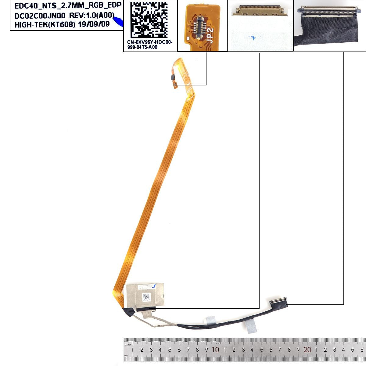 Cable Flex Para Portátil Dell Latitude 7400 E7400 0Xv96Y Dc02C00Jn00 30 Pines