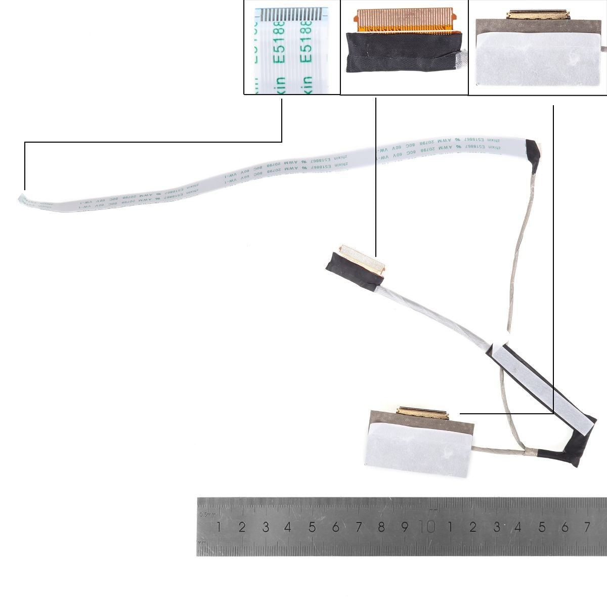 Cable Flex Para Portátil Hp 15-En 15-Ek Tpn-Q238 Q236 Dd0G3Elc400 Dd0G3Elc100 40 Pines