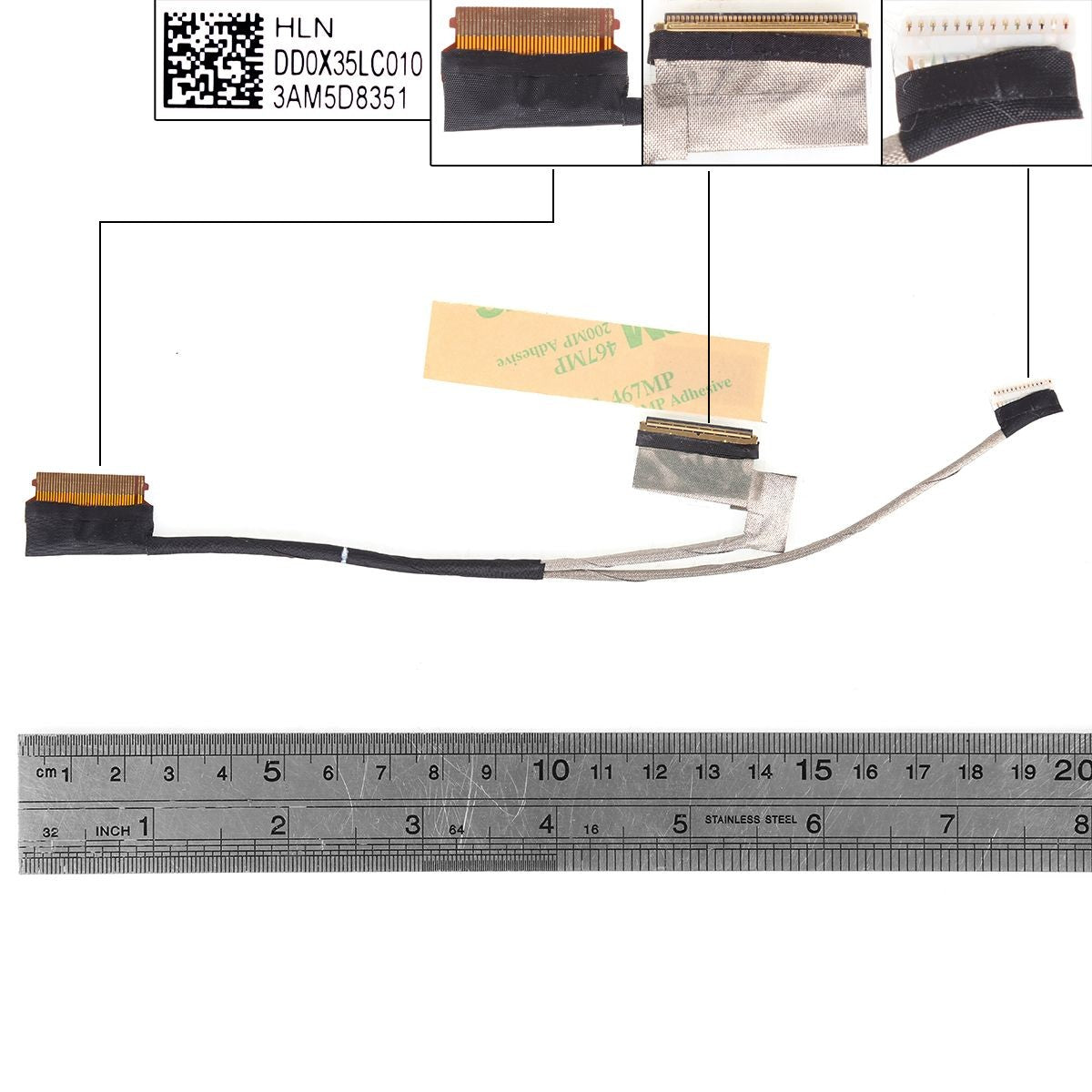 Cable Flex Para Portátil Hp Spectre X360 15-Ch Dd0X35Lc010 Dd0X35Lc000 40 Pines