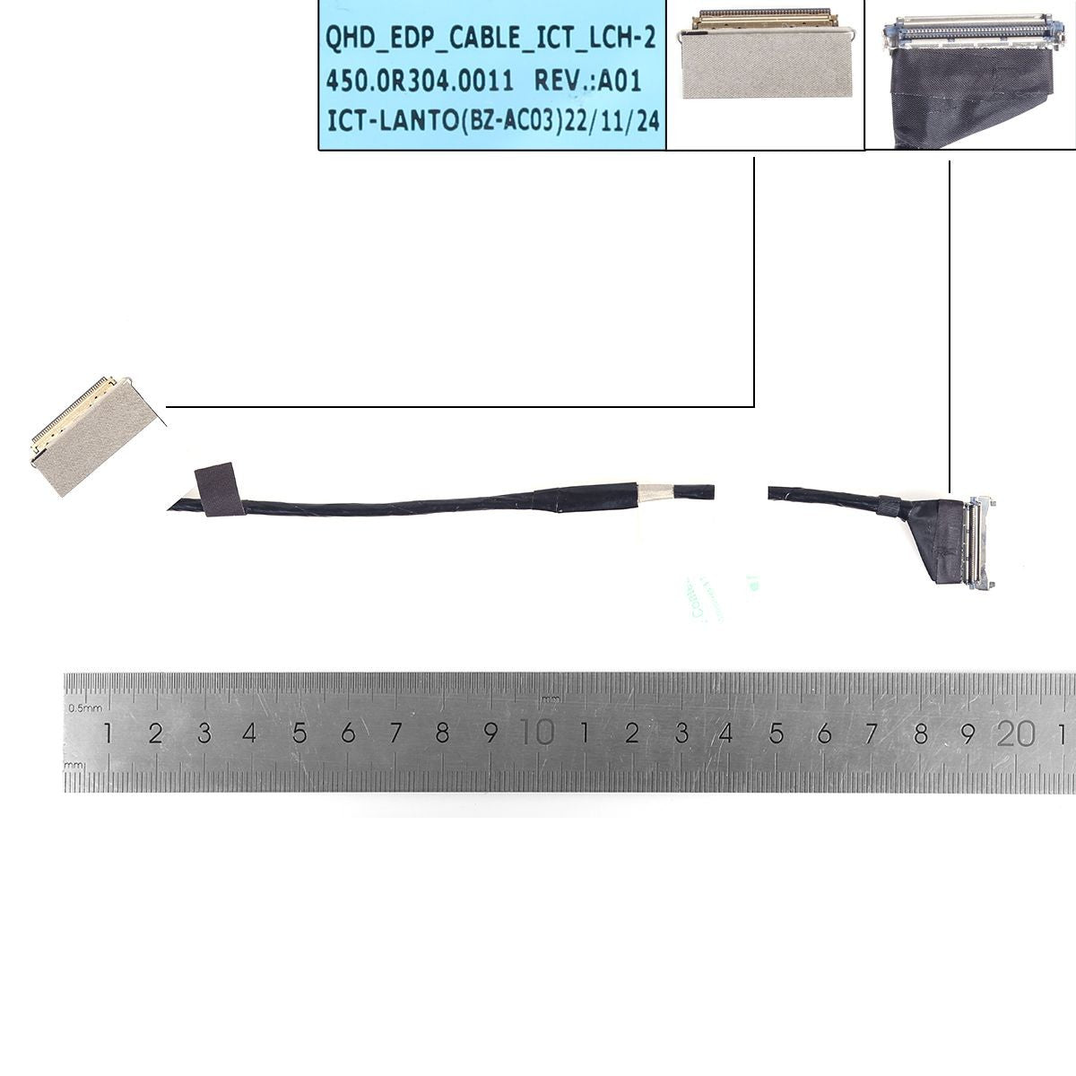 Cable Flex Para Portátil Lenovo Thinkpad P1 X1 Extreme Gen 4 450.0R304.0011 Uhd 40 Pines