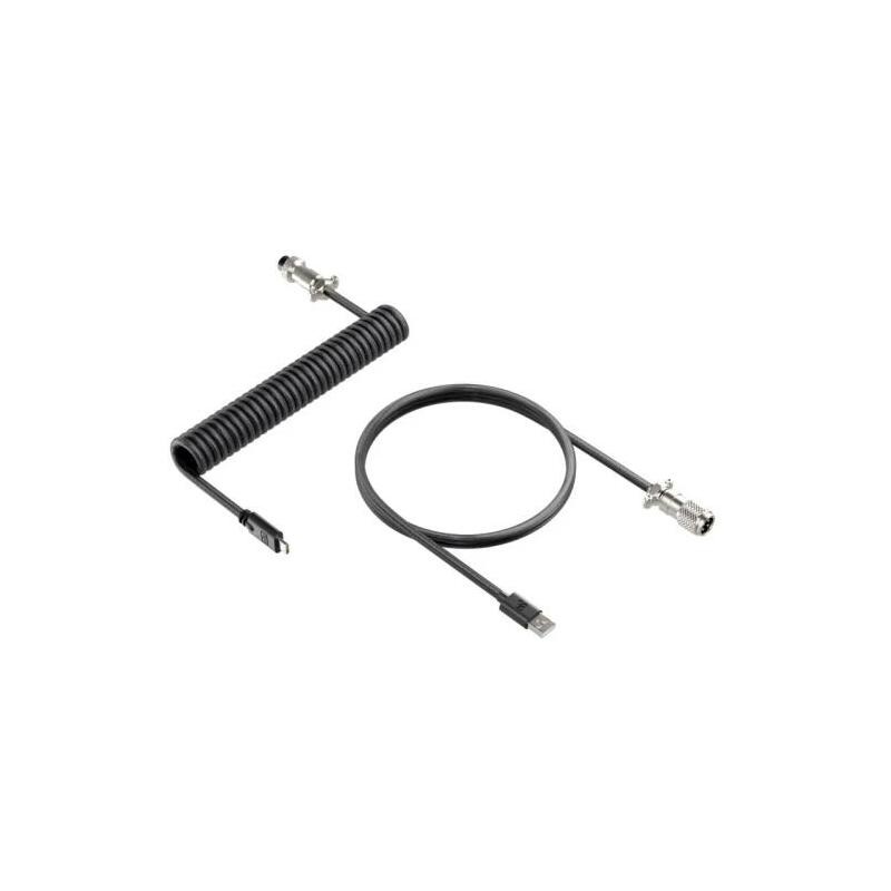 Cable Newskill Coil Usb-C Negro Ns-Ac-Coilc-N
