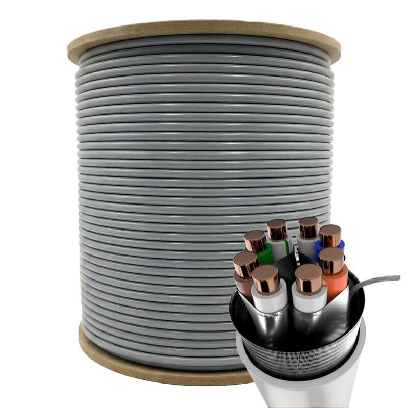 Cable Phasak Bobina S/Ftp Cat. 6a Solido Phasak Cu (Cpr Cca) 23awg Fluke Lszh 305 M