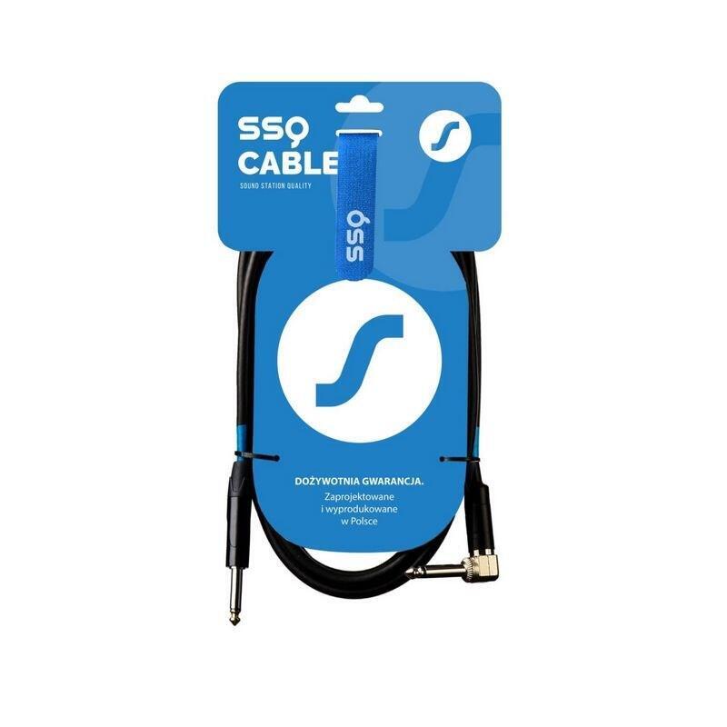 Cable Ssq Jmpjmk1 Ss-1439 Jack Mono - Jack Mono (Ángulo De 90 Grados) 1 M Negro