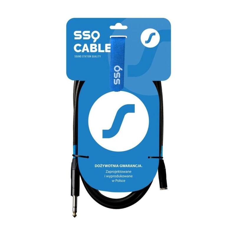 Cable Ssq Jsg3 Jack Stereo 3,5 Mm - Jack Stereo 6,3 Mm, 3 M