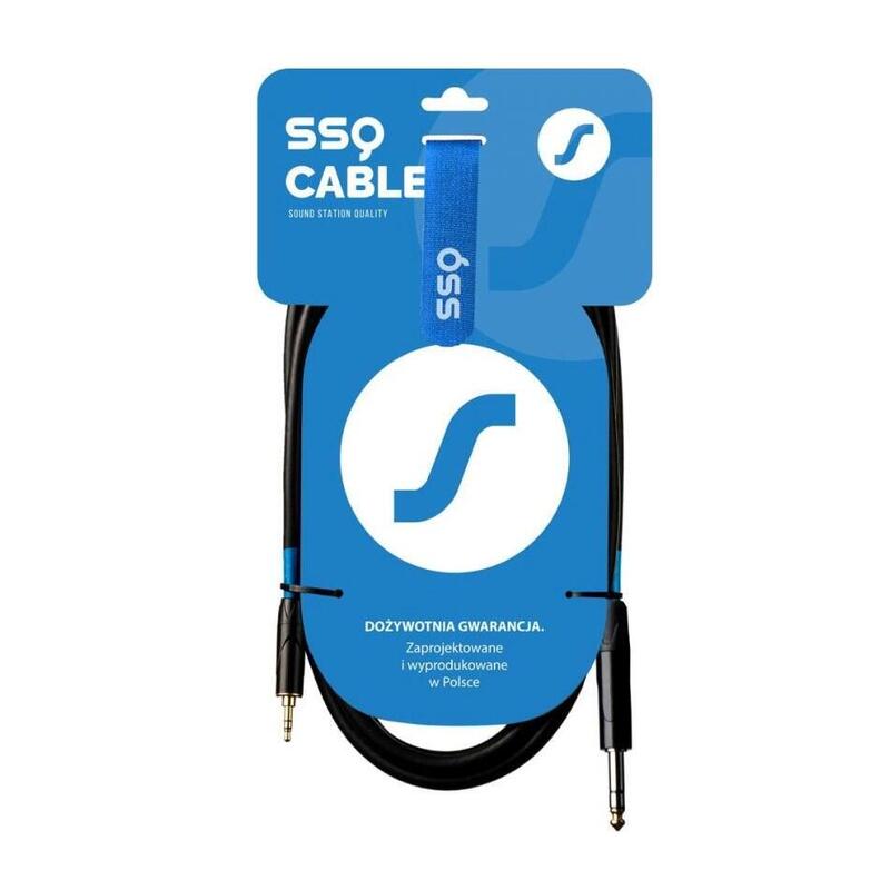 Cable Ssq Mijs2 Jack Stereo 3,5 Mm - Jack Stereo 6,3 Mm, 2 M