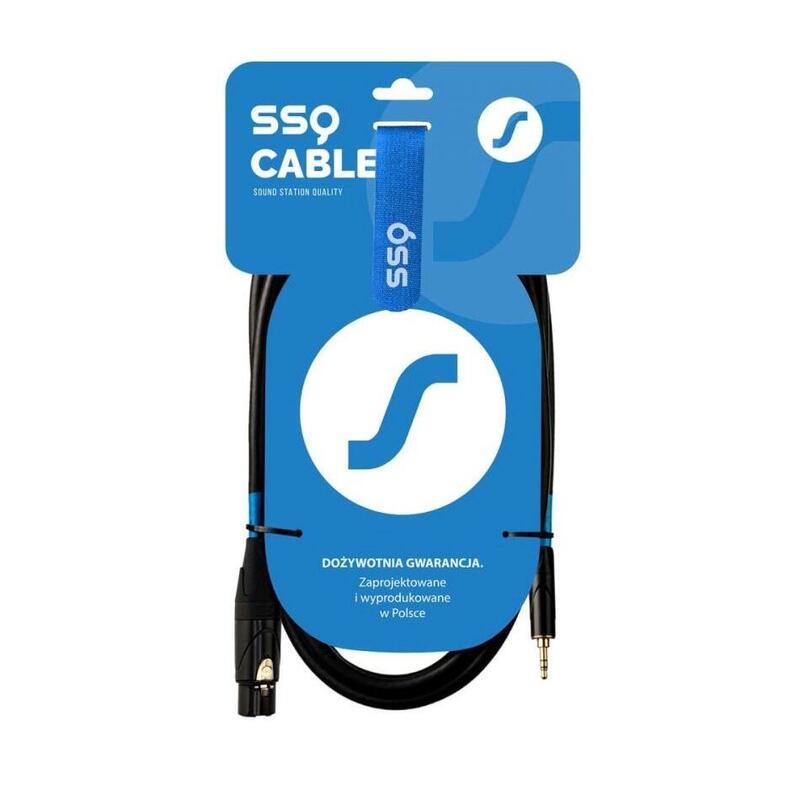 Cable Ssq Xlrmi0,5 Xlr Hembra - Jack Stereo 3,5 Mm, 0,5 M