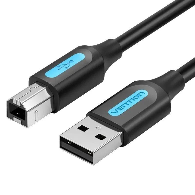 Cable Usb 2.0 Impresora Vention Coqbl Usb Tipo-B Macho Usb Macho 5m Negro