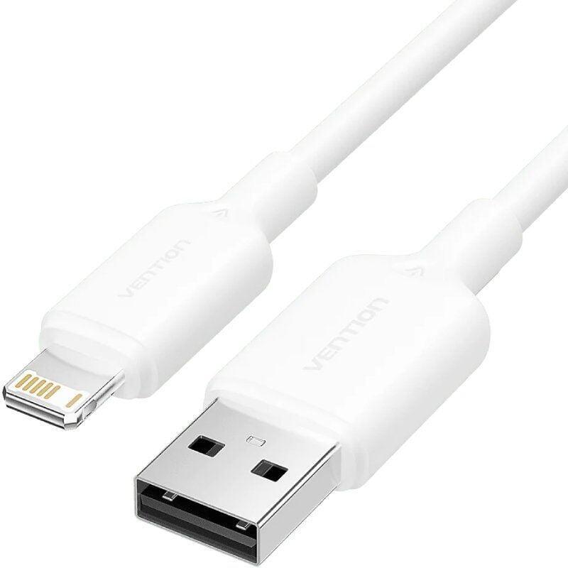 Cable Usb 2.0 Lightning Vention Lamwf Usb Macho Lightning Macho 480mbps 1m Blanco