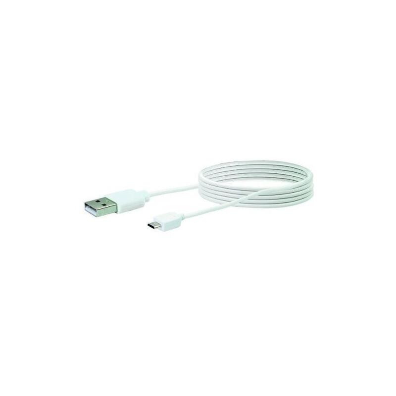 Cable Usb 2.0 Schwaiger A -> Micro B 2.0m Blanco