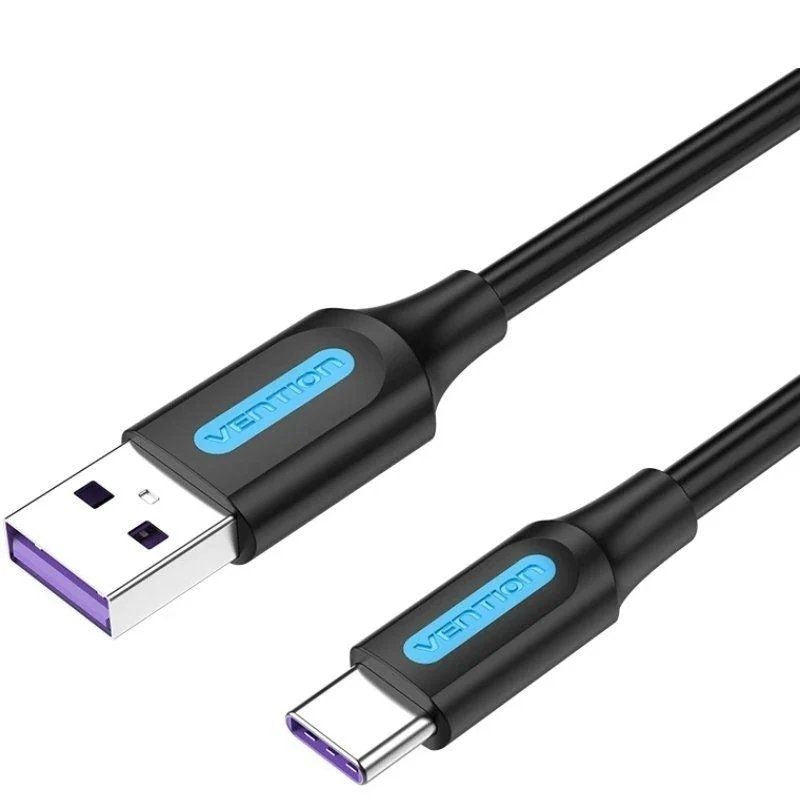 Cable Usb 2.0 Tipo-C Vention Corbc Usb Macho Usb Tipo-C Macho 25cm Negro