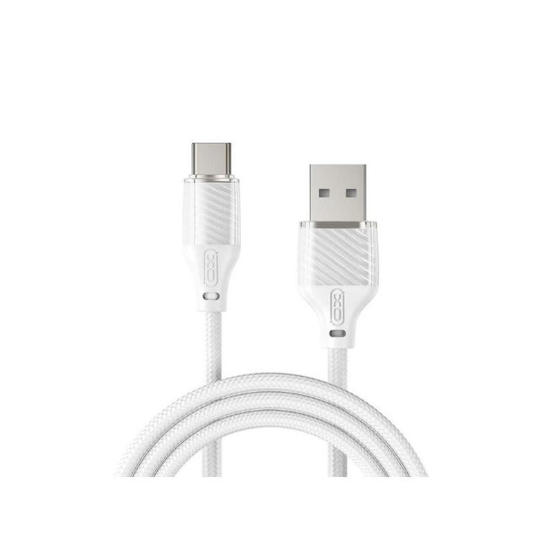 Xo Nb291 Cable Usb-A Macho A Usb-C - Carga Y Transmision De Datos Alta Velocidad - 6a - 1m - Blanco