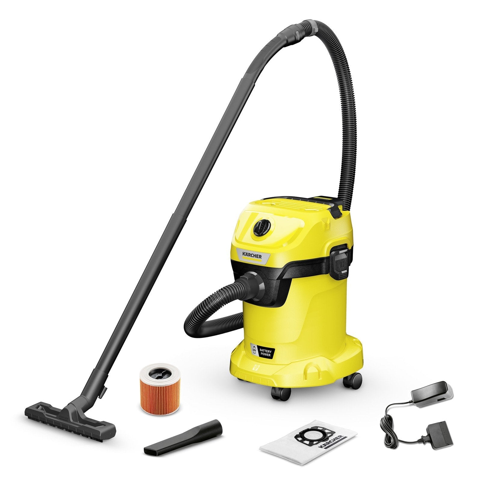 EAN 4054278943589 - Kärcher WD 3-18 17 L Aspiradora de tambor Seca y húmeda 225 W Bolsa para el polvo imagen 2