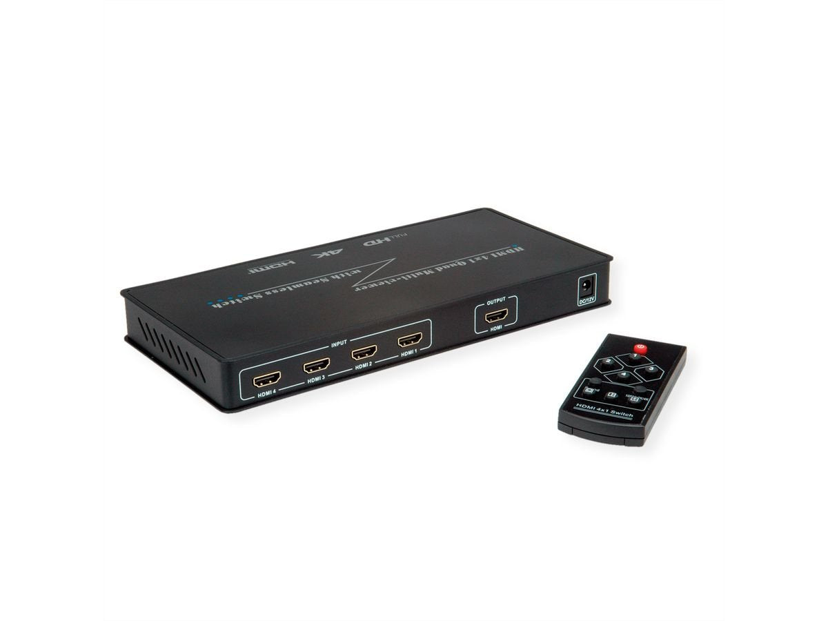 Roline Hdmi 4x1 Quad Multi-Viewer Switch, Nahtlose Umschaltung