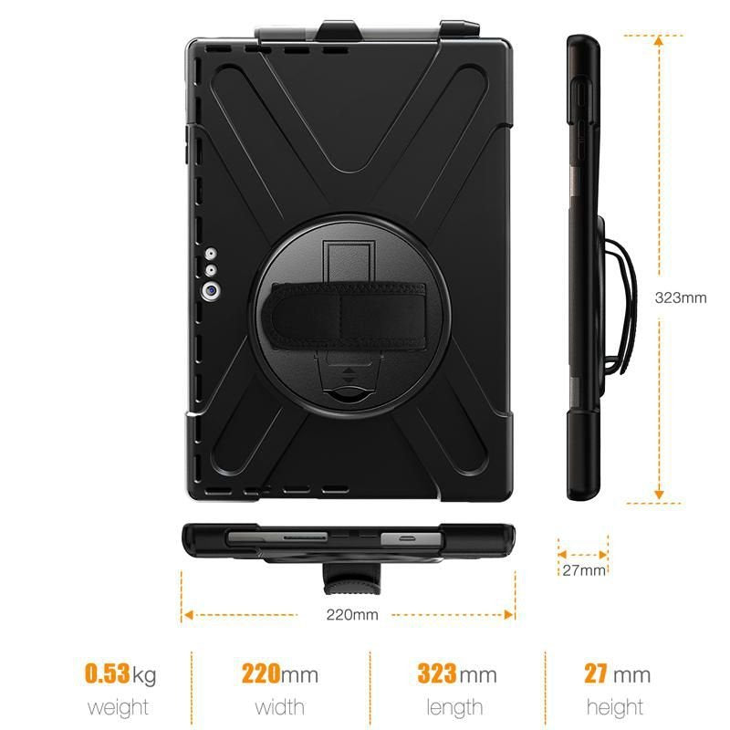 Estuff Microsoft Surface Es681890-Bulk Funda Para Tablet 31,2 Cm (12.3") Negro