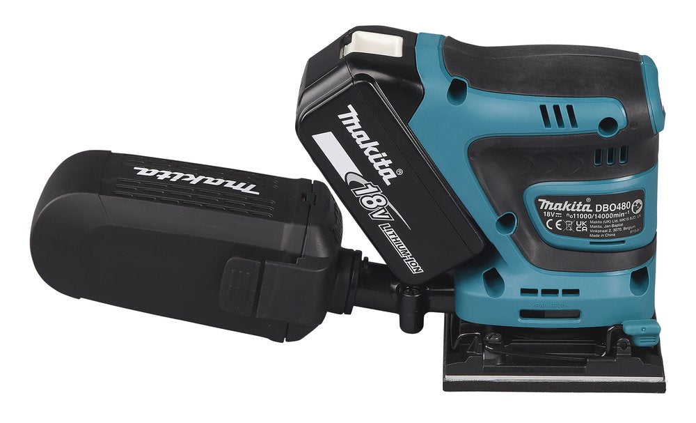 Lijadora Makita Dbo480z Portátil Lijadora Rotorbital 14000 Opm Negro, Azul 210 W